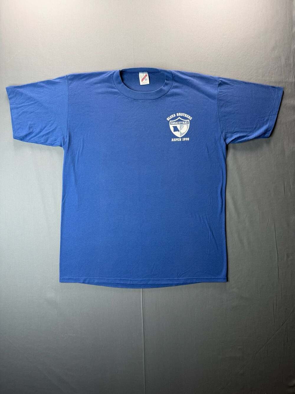 Vintage Kansas City Blues Blues Brothers Aspen 1990 T-Shirt Blue XXL